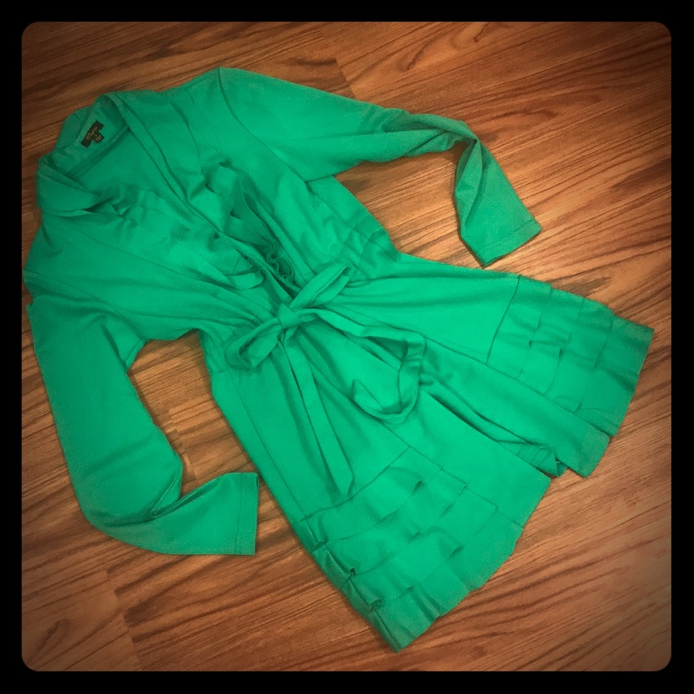 Jelly green Cupid ruffle jacket